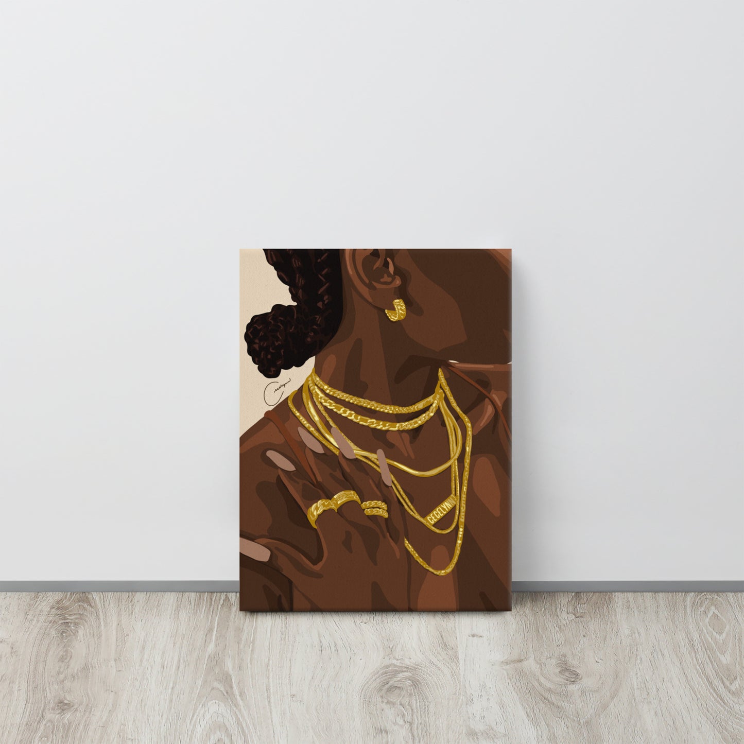 Dripped In Gold Canvas