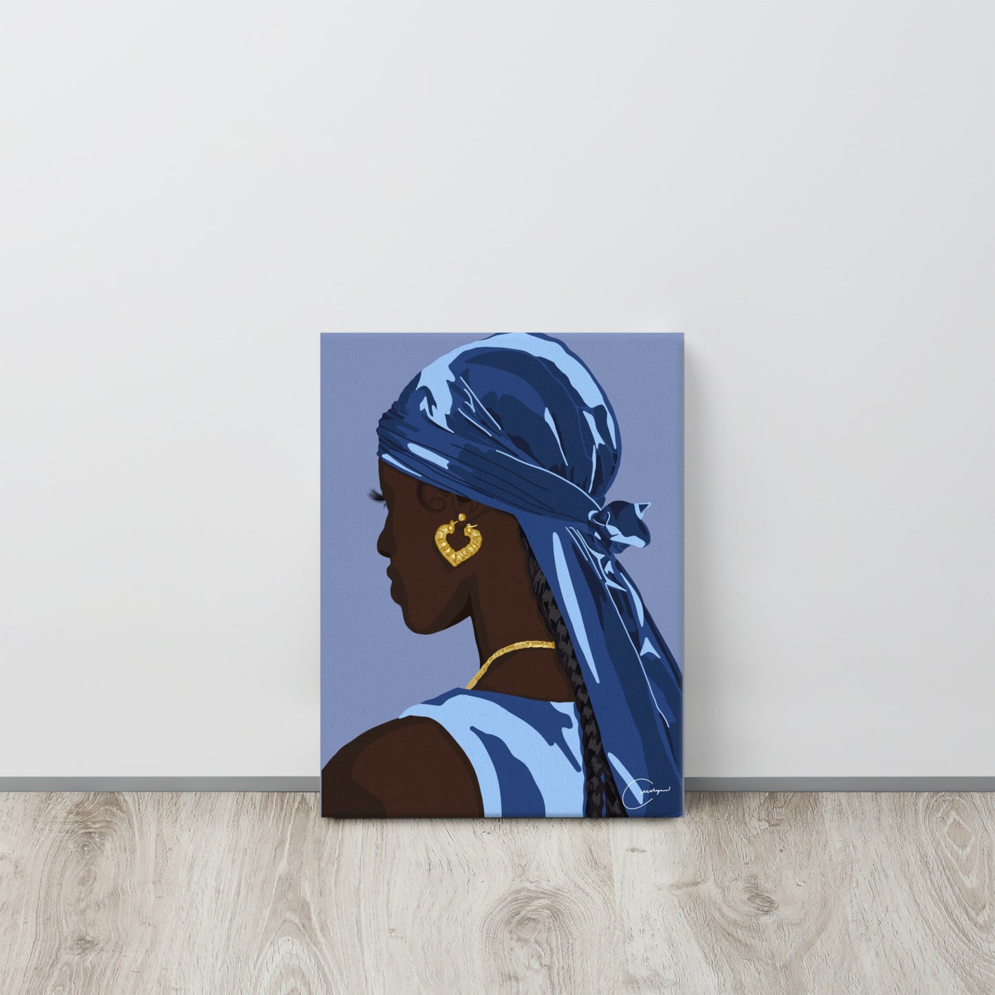 Blue Durag Canvas