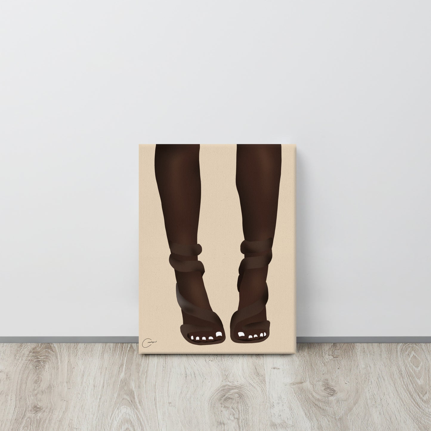 White Toes Canvas