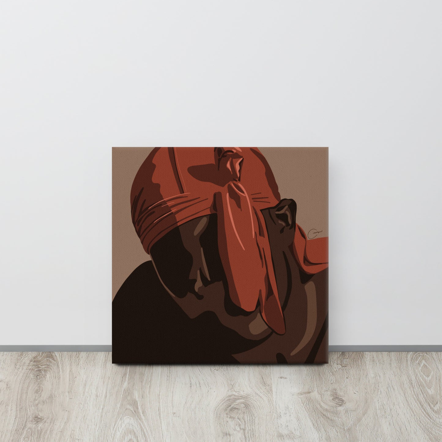 Orange Durag Canvas