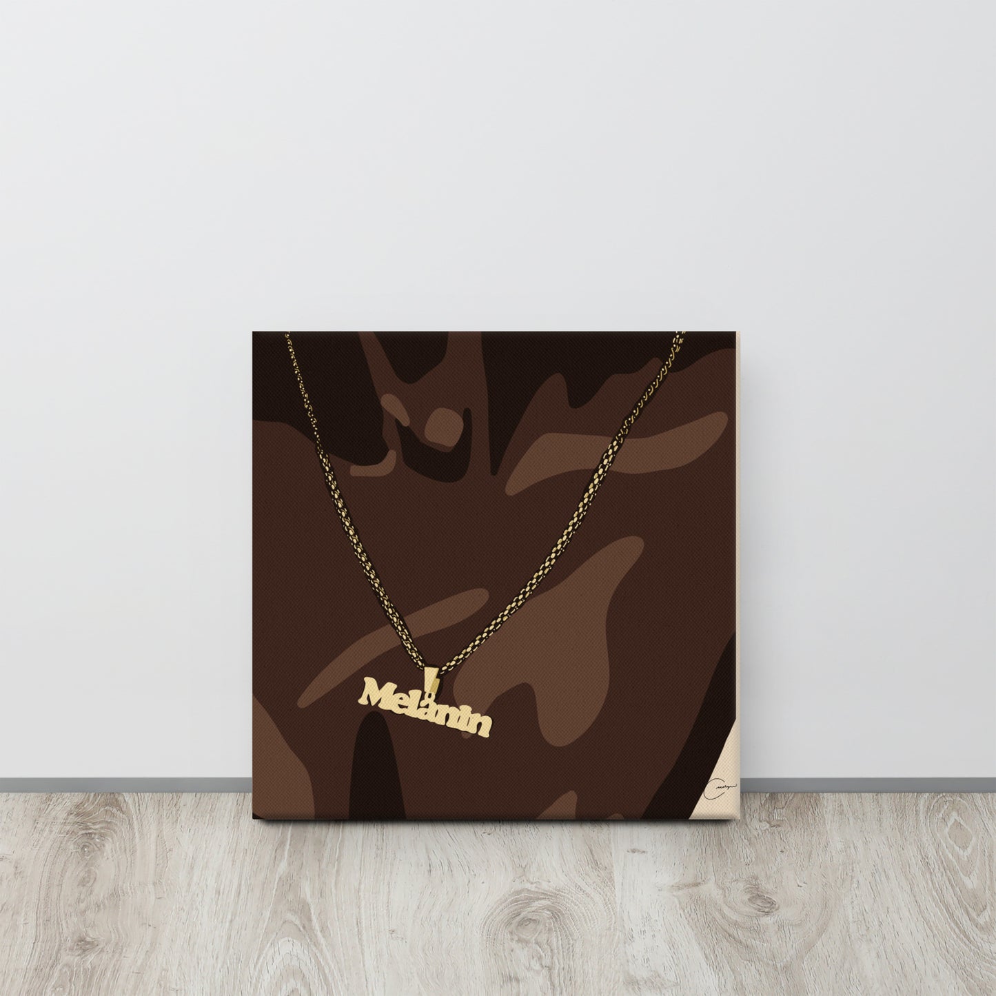 Melanin Necklace Canvas