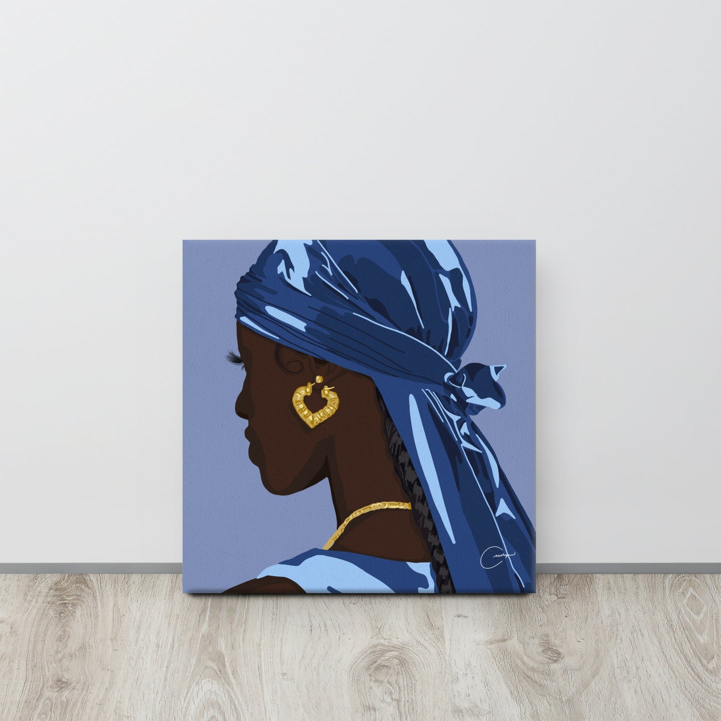 Blue Durag Canvas