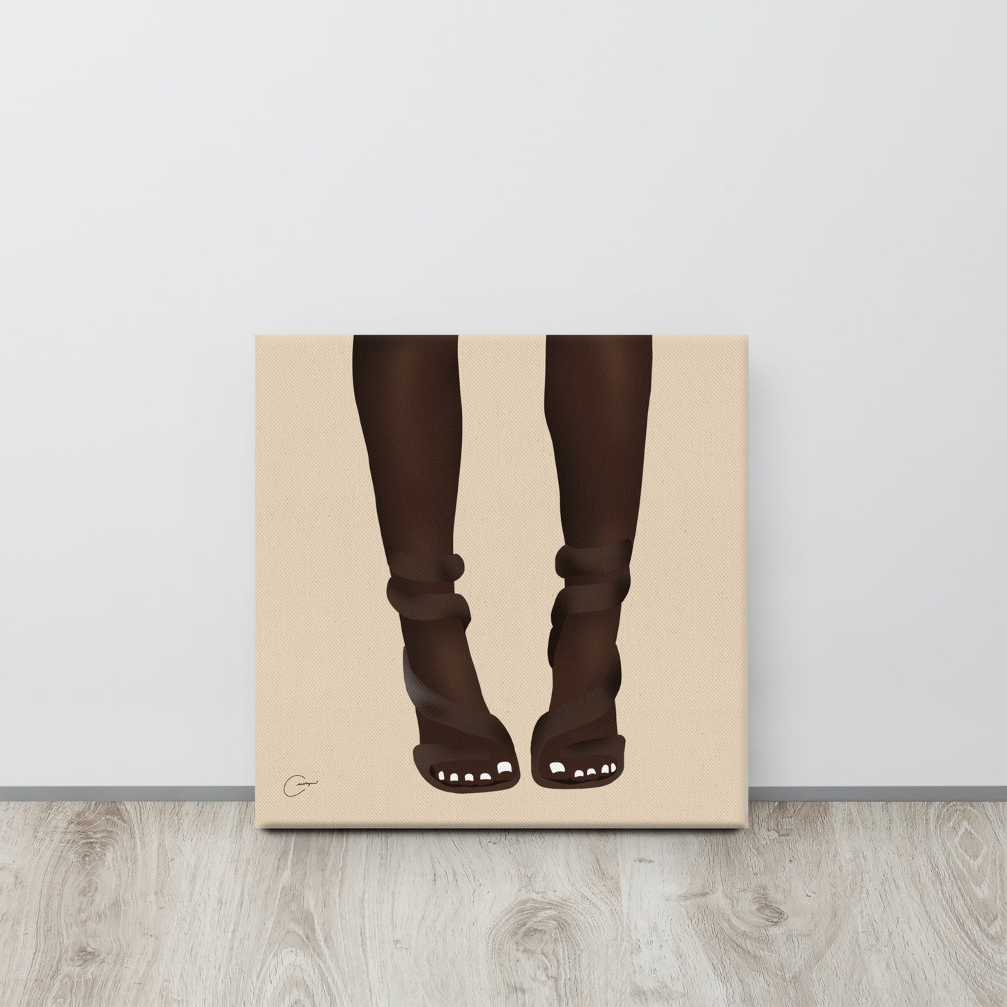 White Toes Canvas