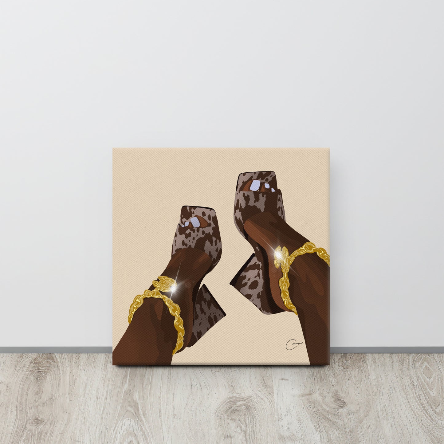 Cow Print Canvas