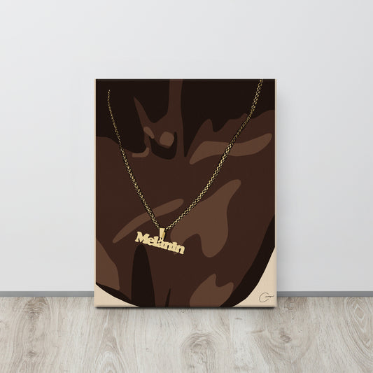 Melanin Necklace Canvas