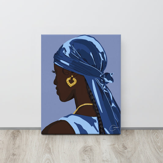 Blue Durag Canvas