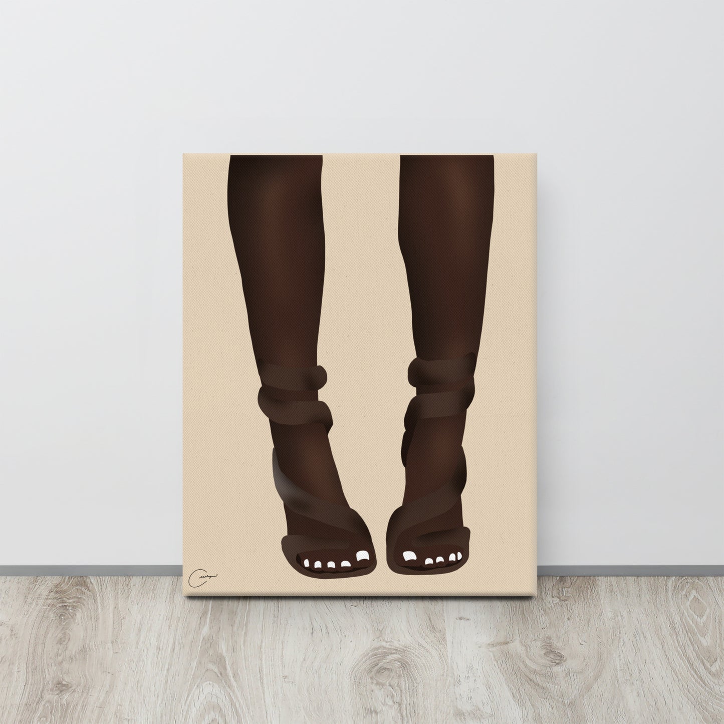 White Toes Canvas