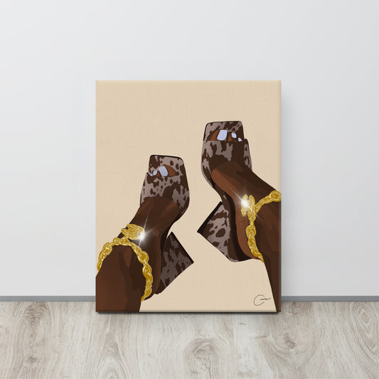 Cow Print Canvas