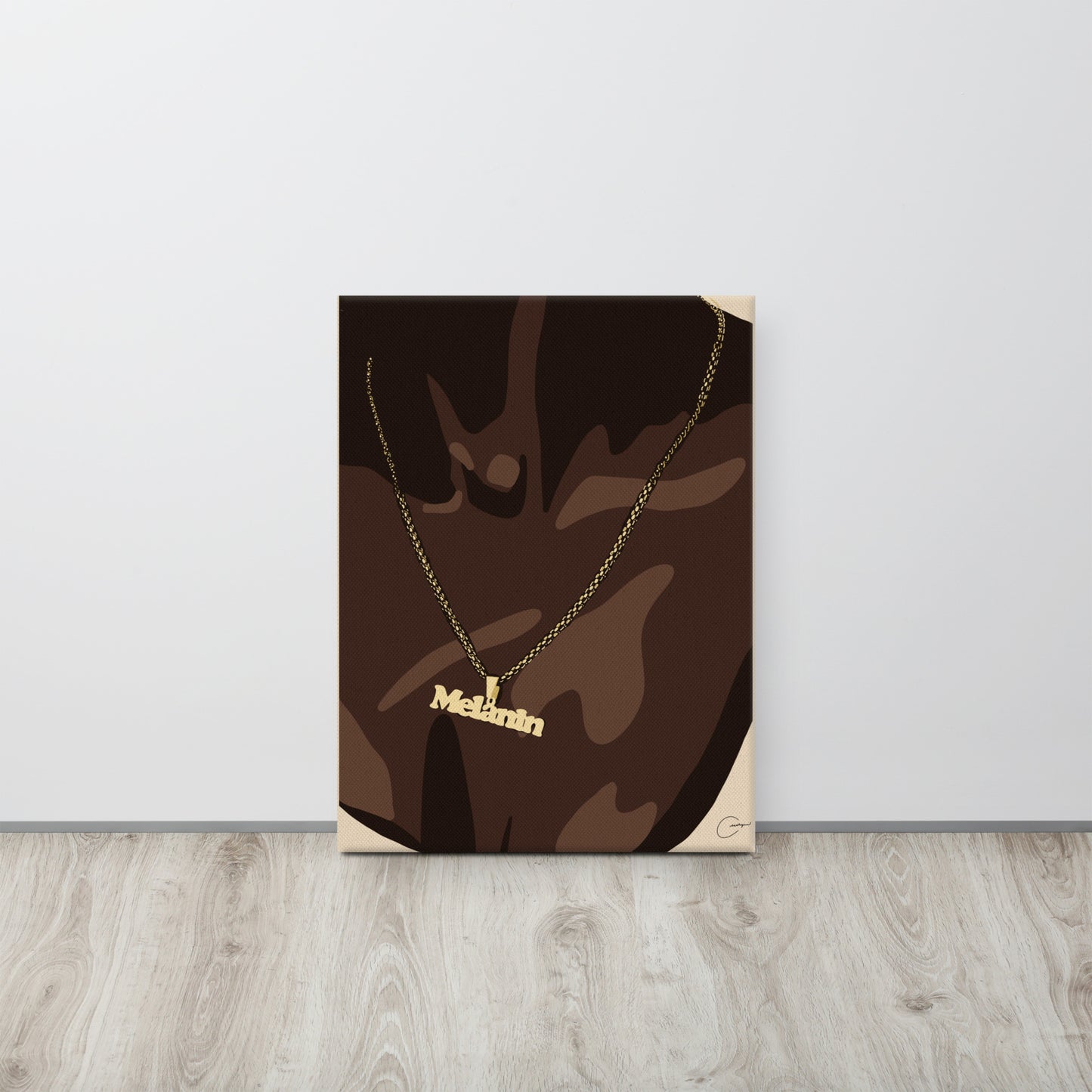 Melanin Necklace Canvas