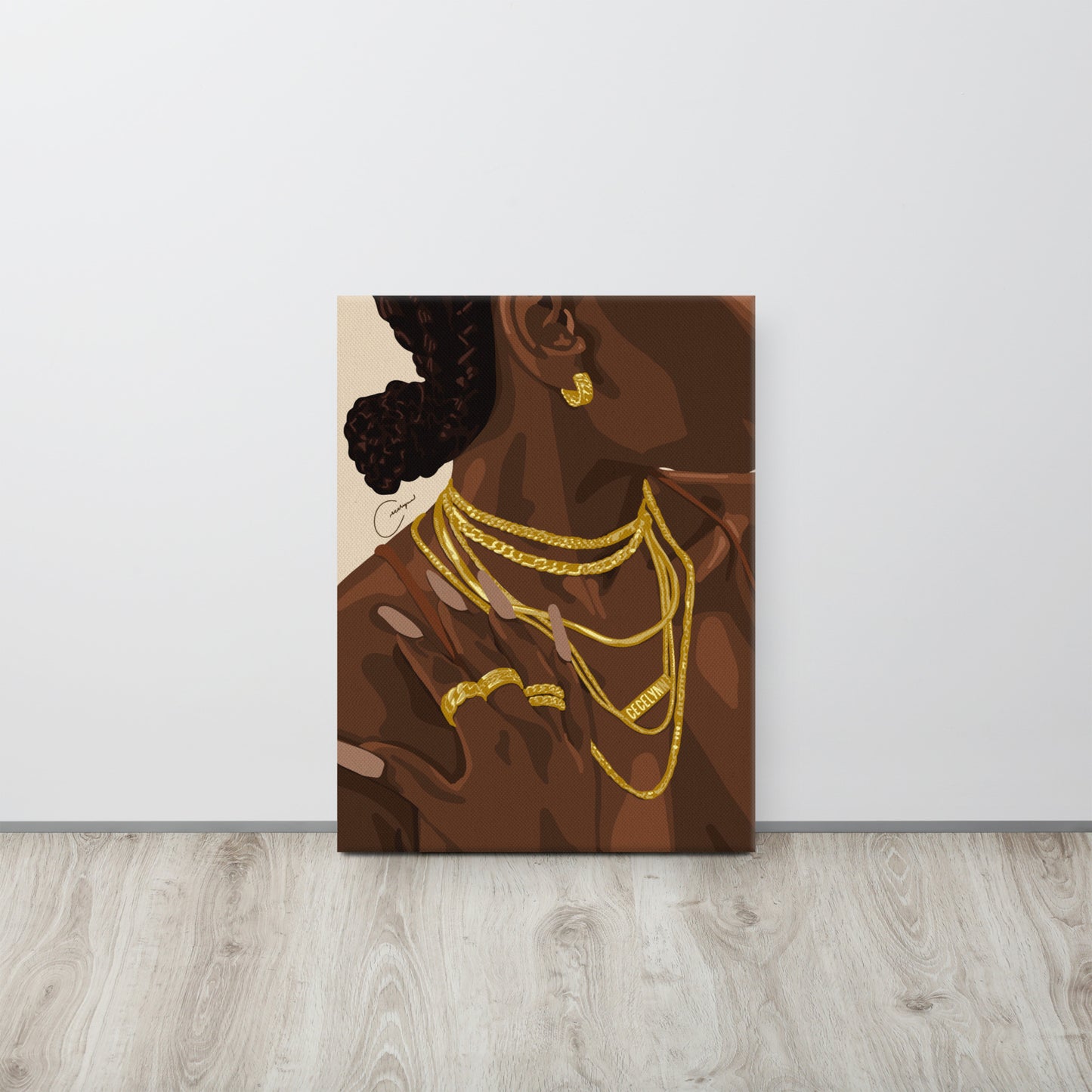 Dripped In Gold Canvas