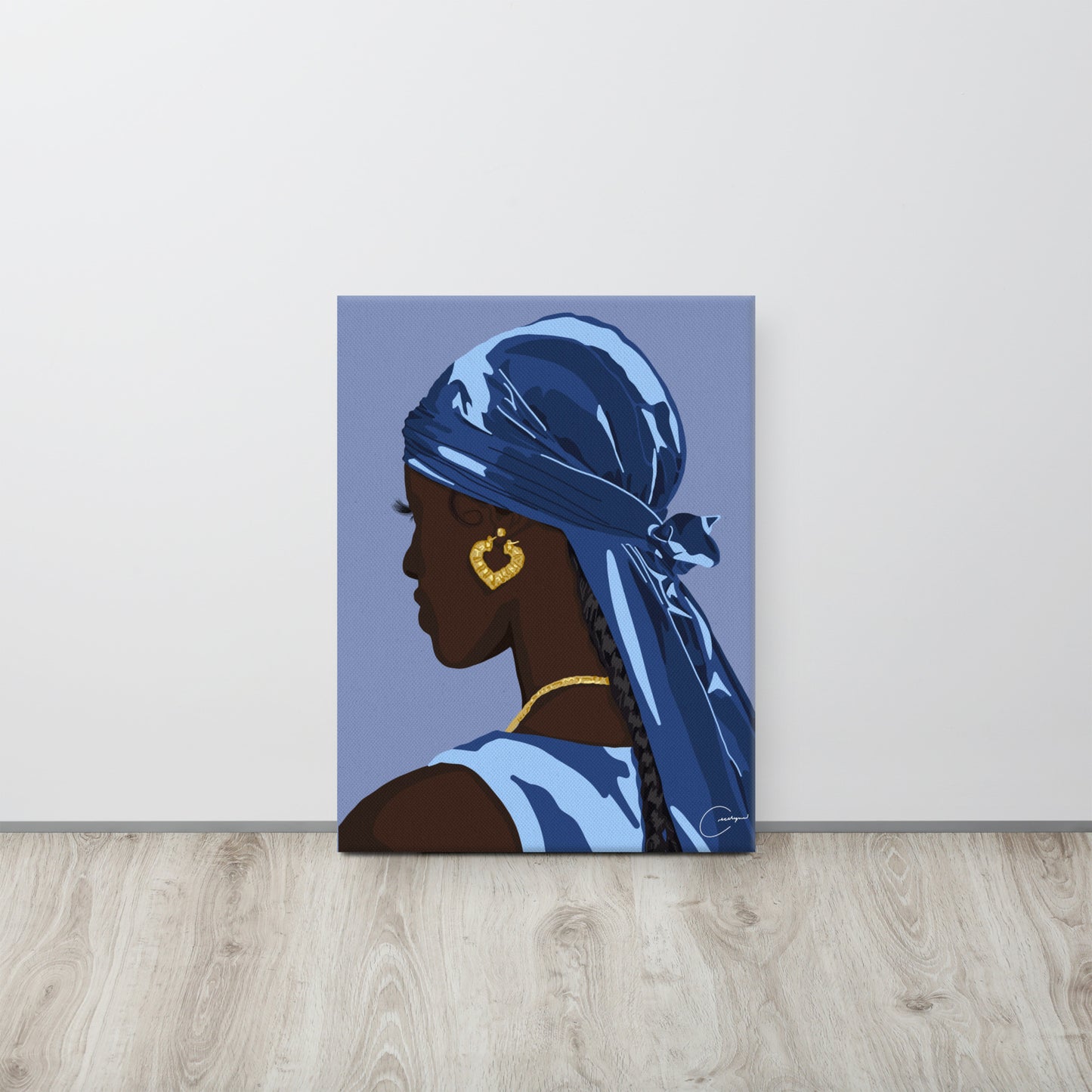 Blue Durag Canvas