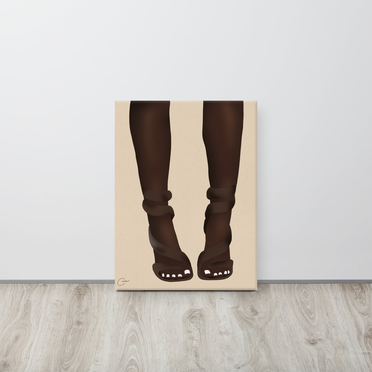 White Toes Canvas