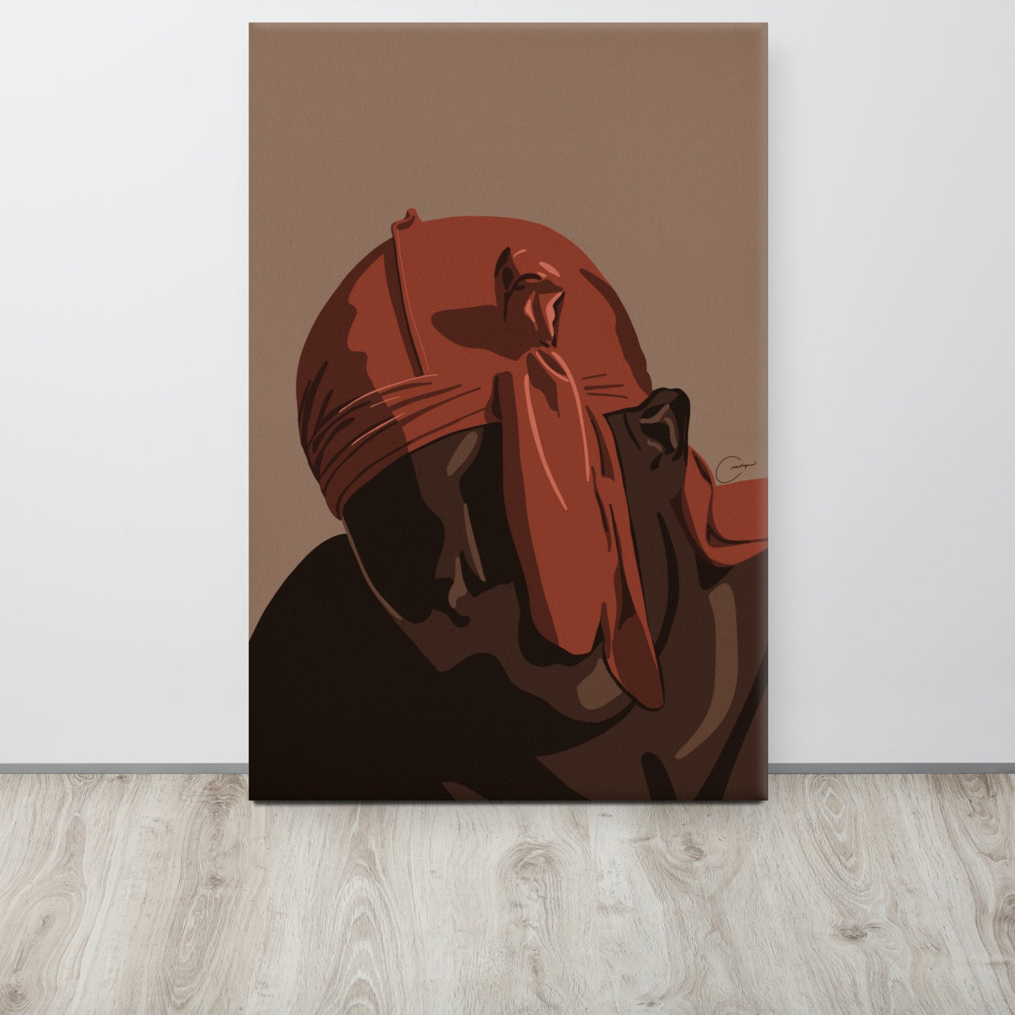 Orange Durag Canvas