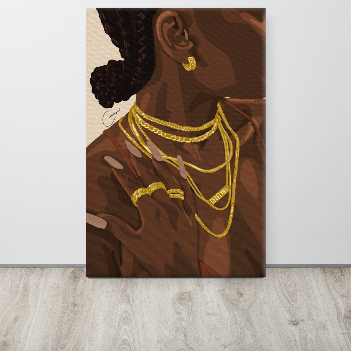 Dripped In Gold Canvas