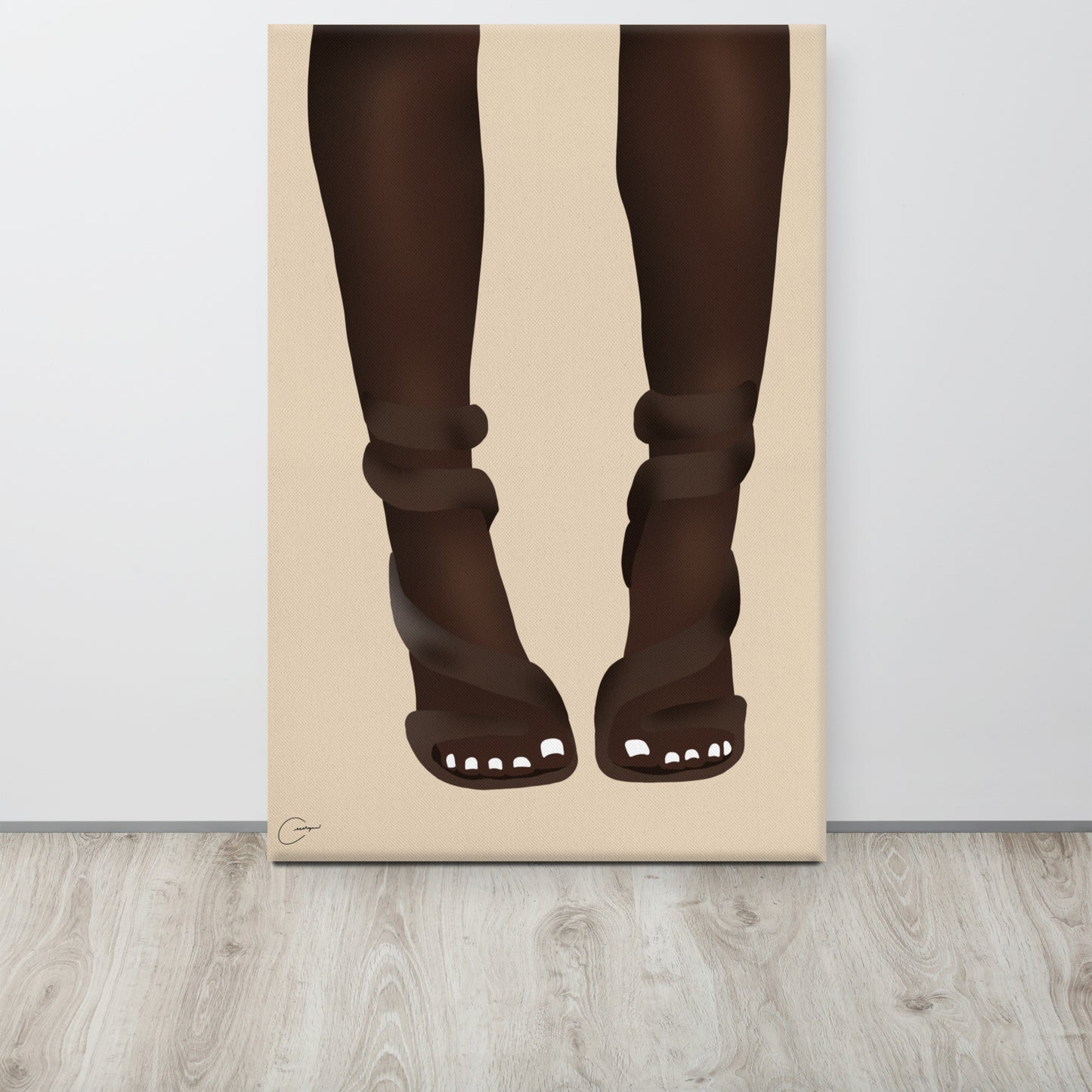 White Toes Canvas