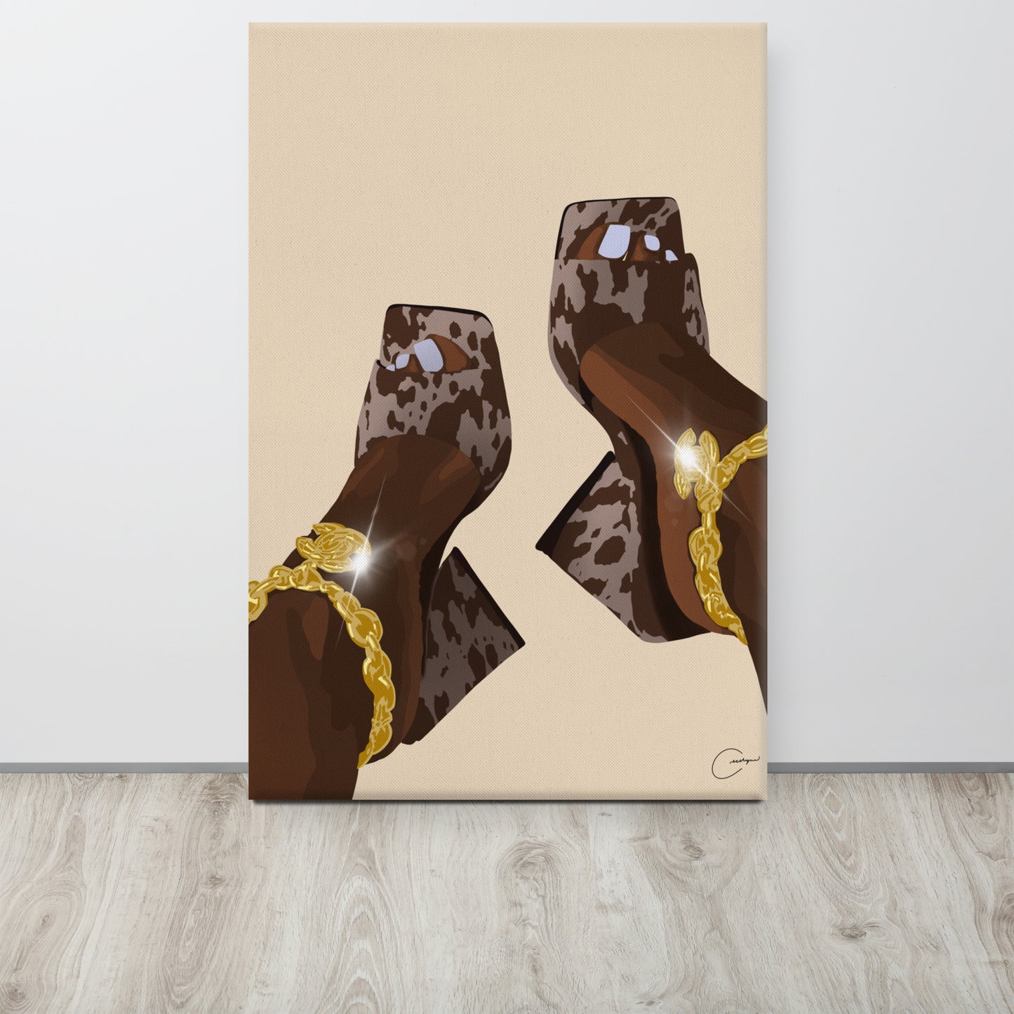 Cow Print Canvas