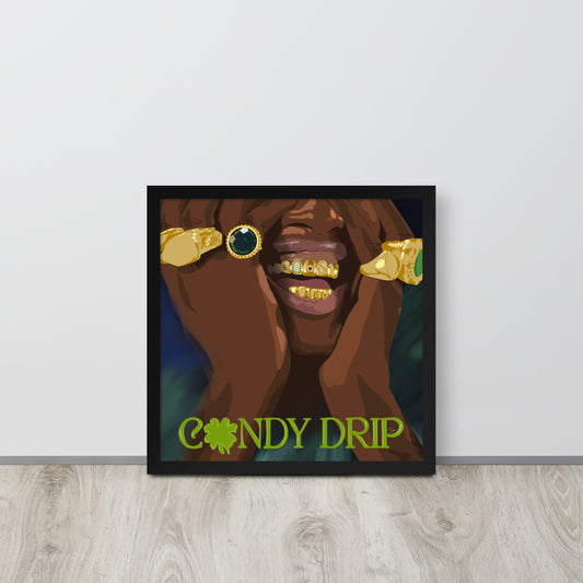 Candy Drip Framed Print