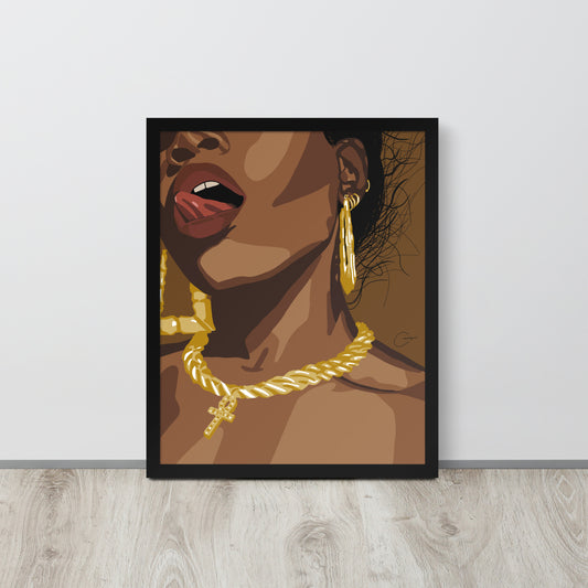Get A Taste Framed Print