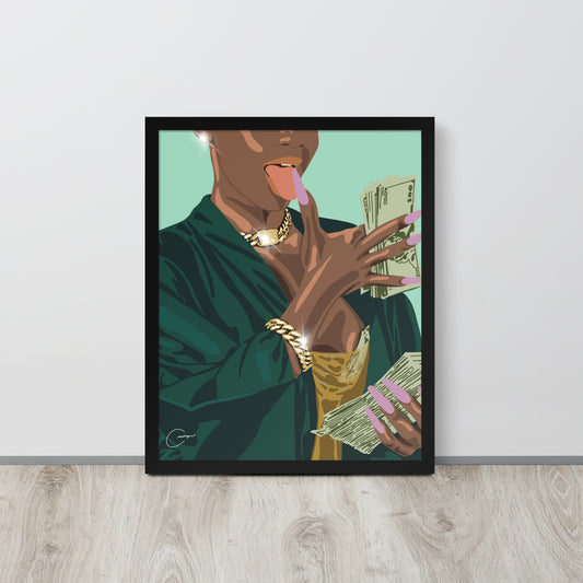 Get To The Bag Framed Print