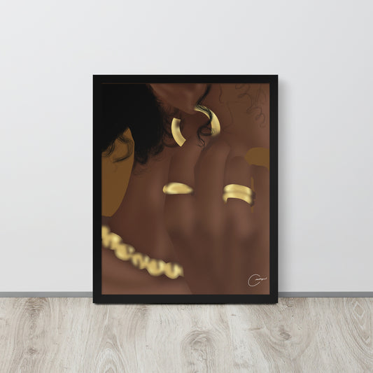 Gold Details Framed Print