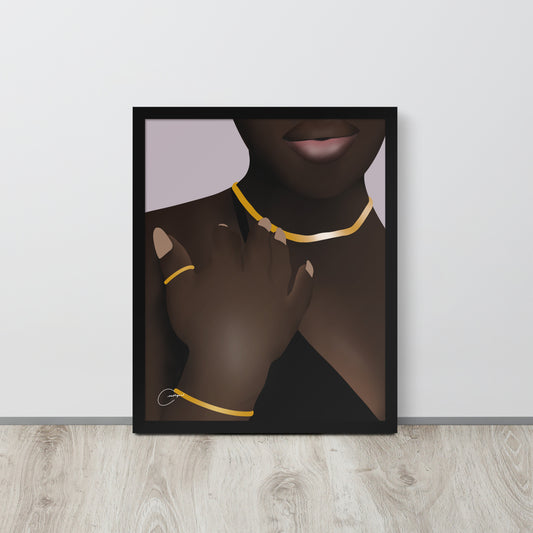 Subtle Touch Framed Print
