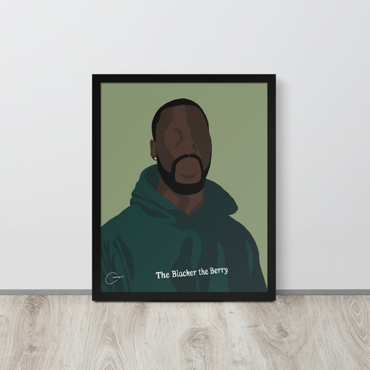 The Blacker The Berry Framed Print