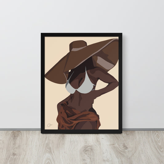 Beach Babe Framed Print