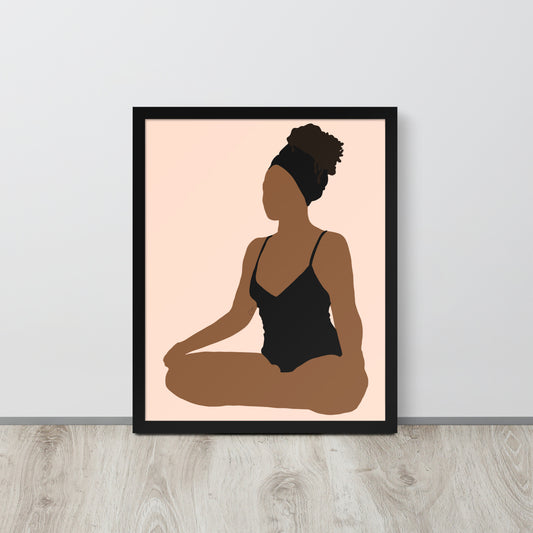 Meditate Framed Print