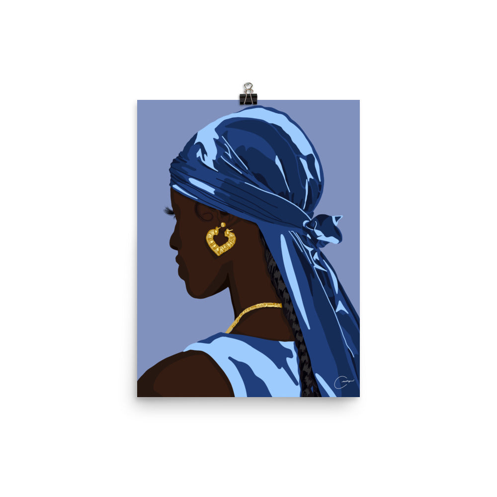 Blue Durag Print