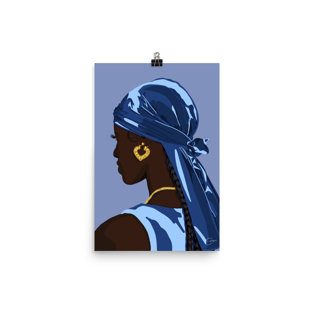 Blue Durag Print