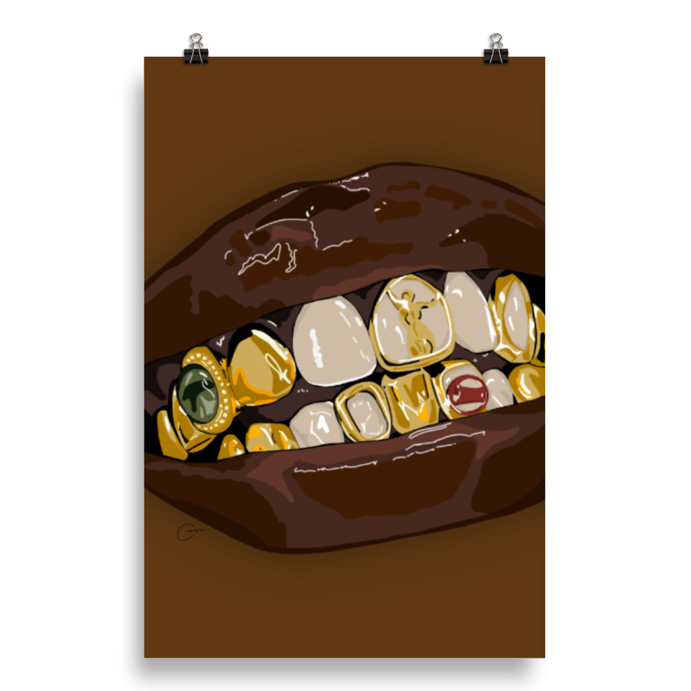 Glossy Grillz Print